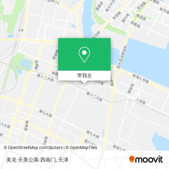 美克·天美公寓-西南门地图