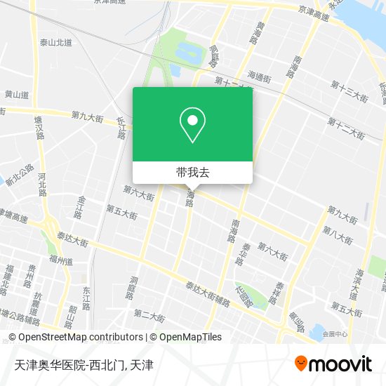 天津奥华医院-西北门地图