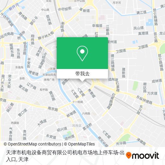 天津市机电设备商贸有限公司机电市场地上停车场-出入口地图