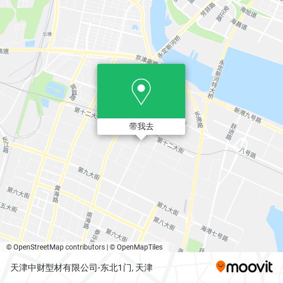 天津中财型材有限公司-东北1门地图