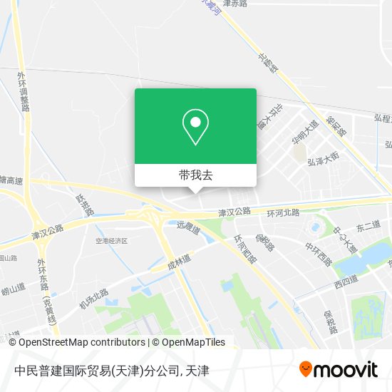 中民普建国际贸易(天津)分公司地图