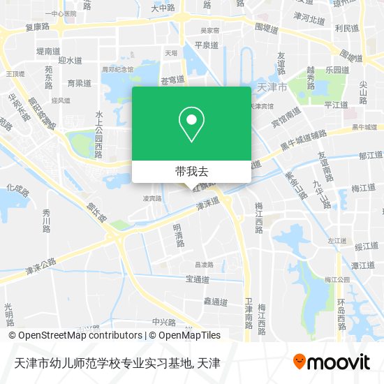 天津市幼儿师范学校专业实习基地地图