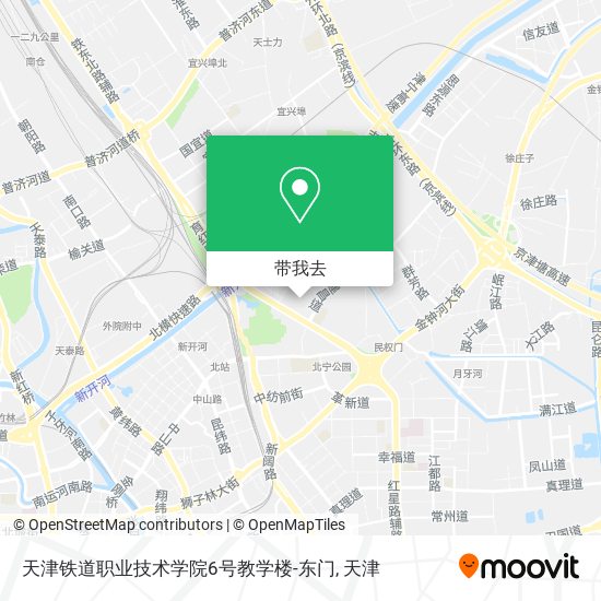 天津铁道职业技术学院6号教学楼-东门地图
