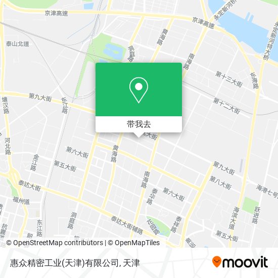 惠众精密工业(天津)有限公司地图