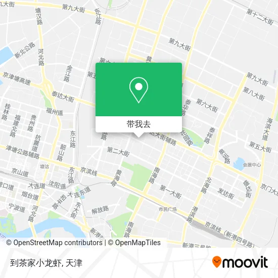 到茶家小龙虾地图