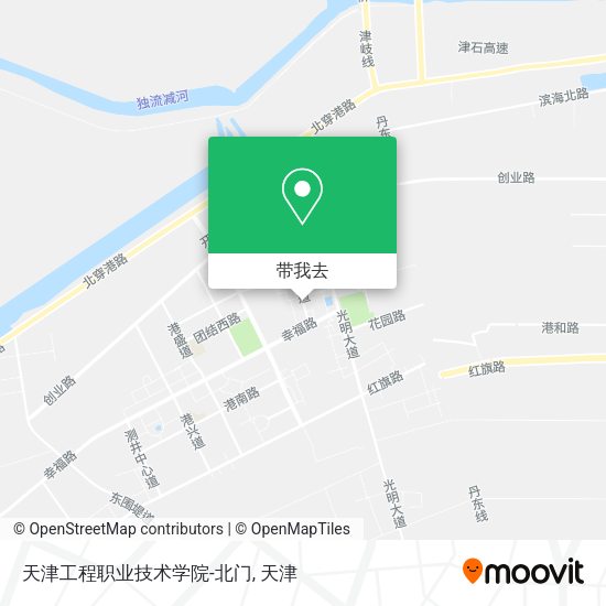 天津工程职业技术学院-北门地图