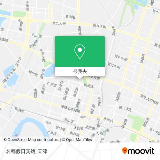 名都假日宾馆地图