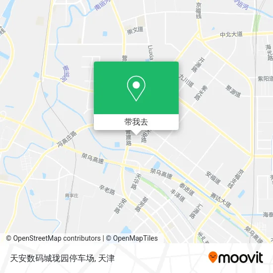 天安数码城珑园停车场地图