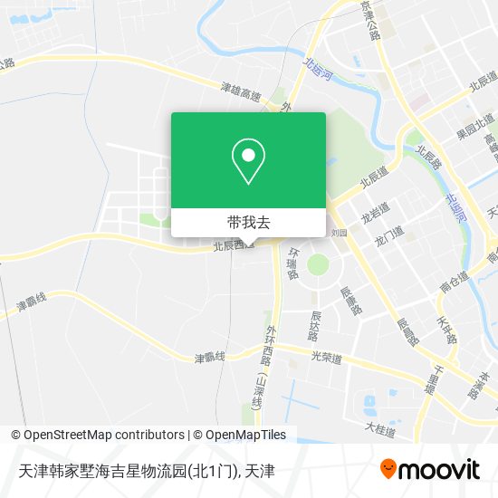 天津韩家墅海吉星物流园(北1门)地图
