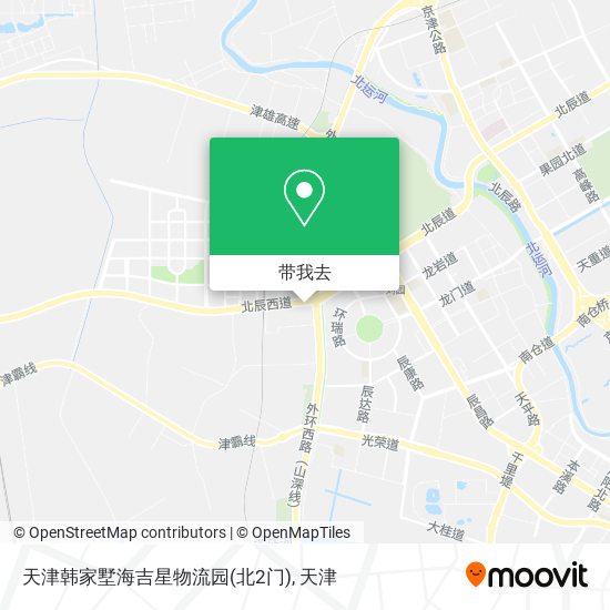 天津韩家墅海吉星物流园(北2门)地图