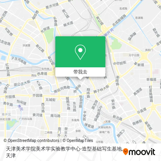 天津美术学院美术学实验教学中心-造型基础写生基地地图
