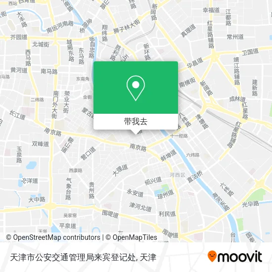 天津市公安交通管理局来宾登记处地图