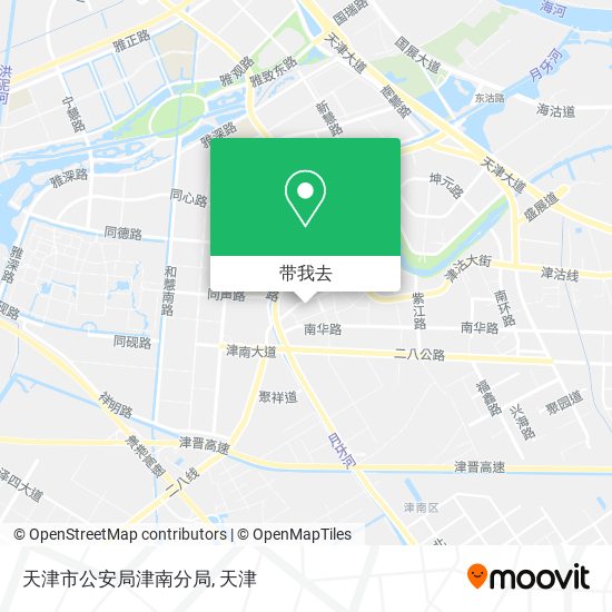 天津市公安局津南分局地图