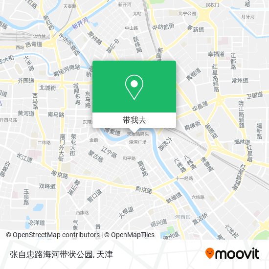 张自忠路海河带状公园地图