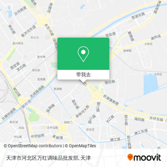 天津市河北区万红调味品批发部地图