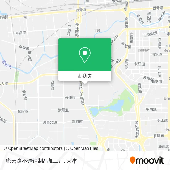 密云路不锈钢制品加工厂地图
