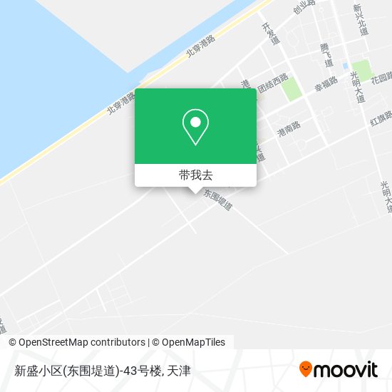 新盛小区(东围堤道)-43号楼地图