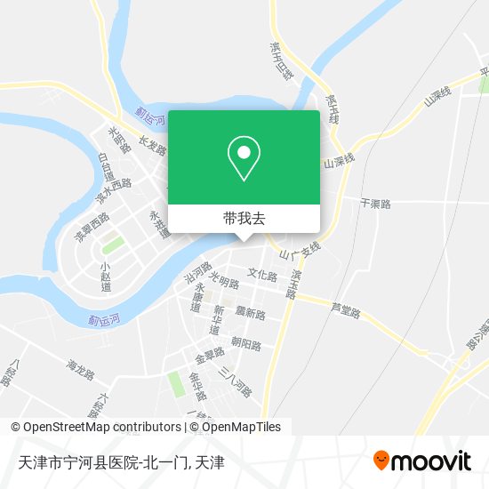 天津市宁河县医院-北一门地图