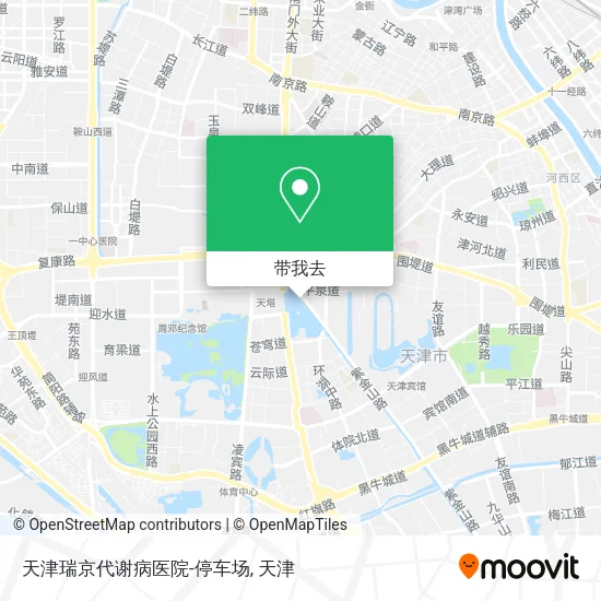 天津瑞京代谢病医院-停车场地图