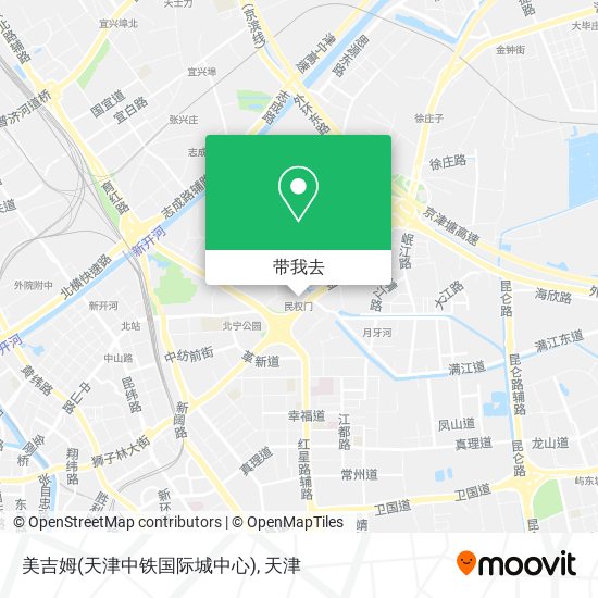 美吉姆(天津中铁国际城中心)地图