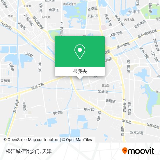 松江城-西北3门地图