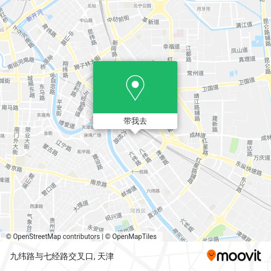 九纬路与七经路交叉口地图