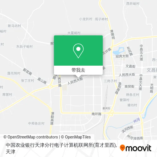 中国农业银行天津分行电子计算机联网所(育才里西)地图