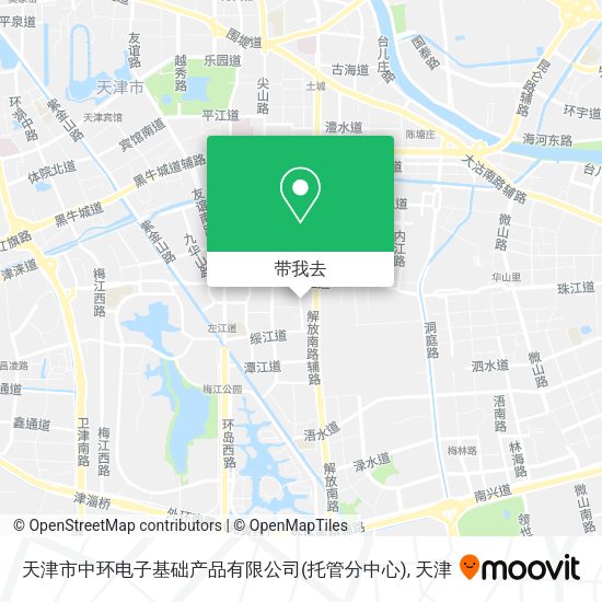 天津市中环电子基础产品有限公司(托管分中心)地图
