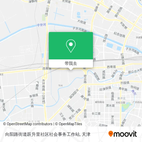 向阳路街道跃升里社区社会事务工作站地图