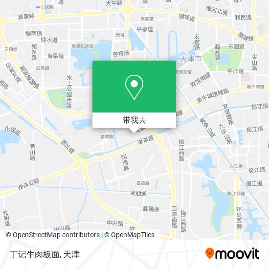 丁记牛肉板面地图
