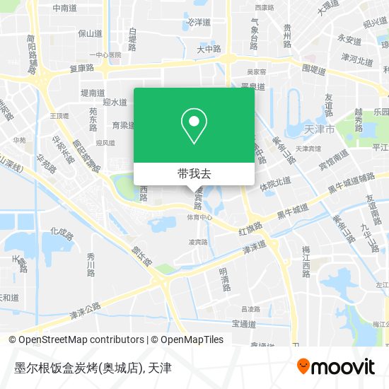 墨尔根饭盒炭烤(奥城店)地图
