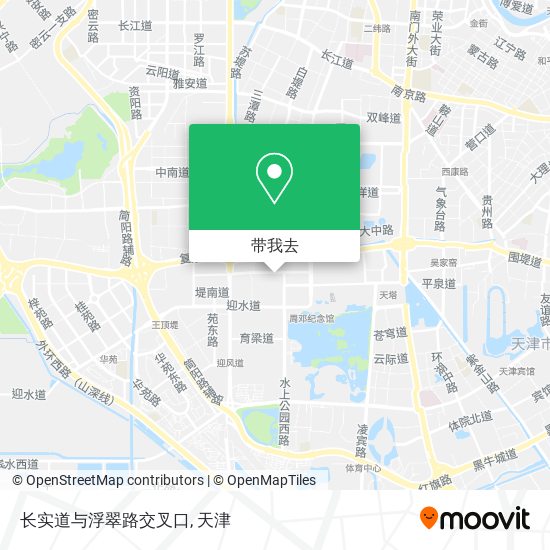 长实道与浮翠路交叉口地图