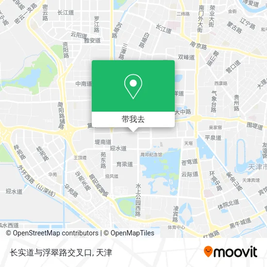 长实道与浮翠路交叉口地图