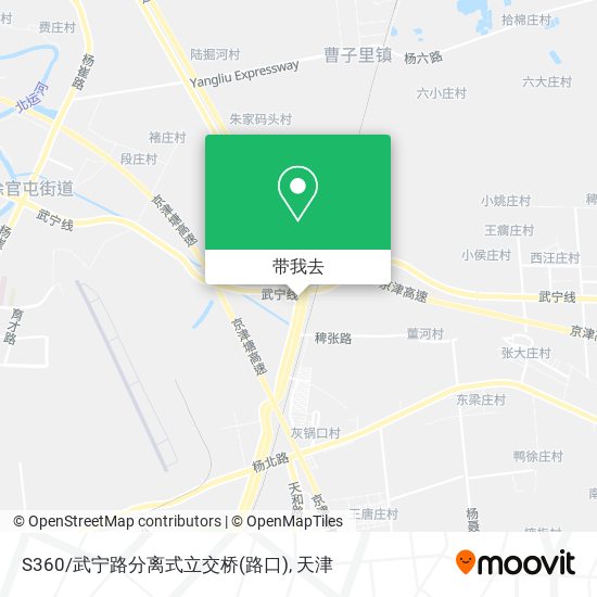S360/武宁路分离式立交桥(路口)地图