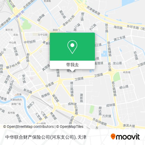 中华联合财产保险公司(河东支公司)地图