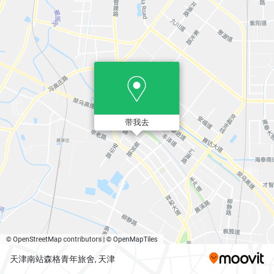天津南站森格青年旅舍地图