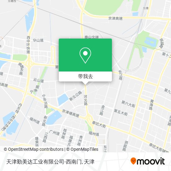 天津勤美达工业有限公司-西南门地图
