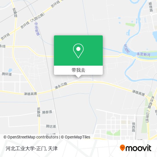 河北工业大学-正门地图