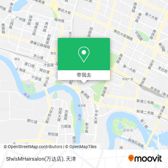 She’sMHairsalon(万达店)地图