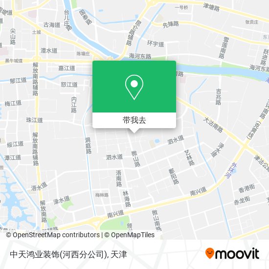 中天鸿业装饰(河西分公司)地图