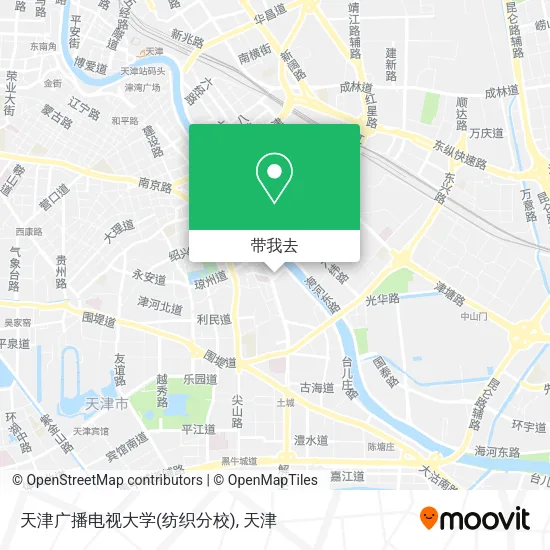 天津广播电视大学(纺织分校)地图