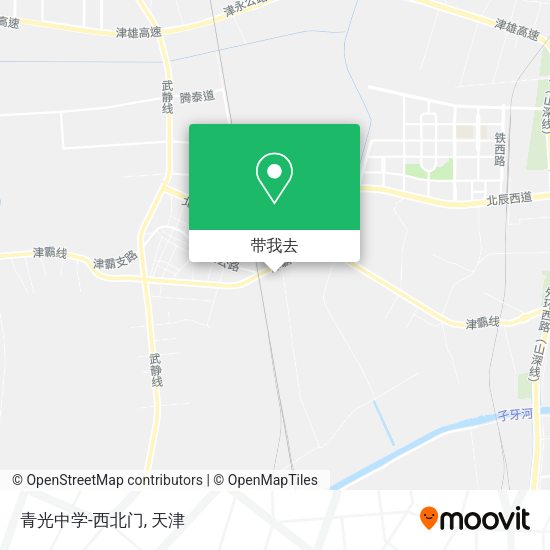 青光中学-西北门地图