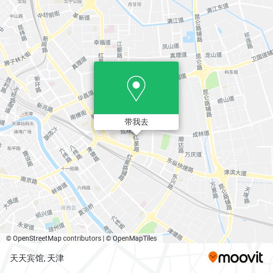 天天宾馆地图