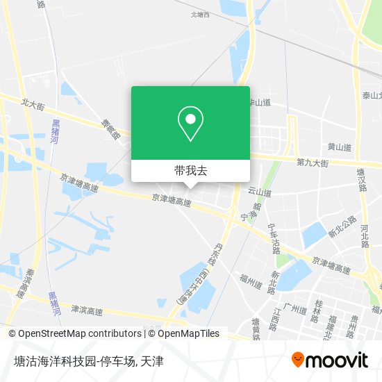 塘沽海洋科技园-停车场地图