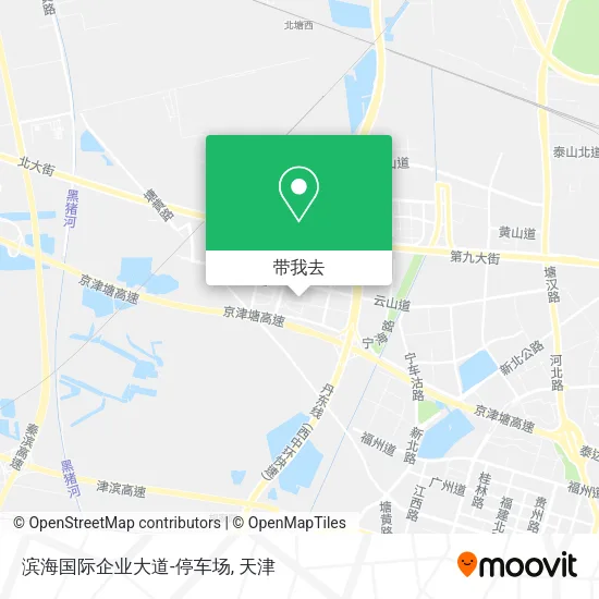 滨海国际企业大道-停车场地图