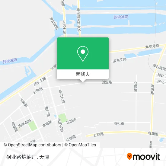 创业路炼油厂地图