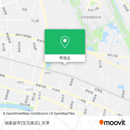 福家超市(宝元路店)地图