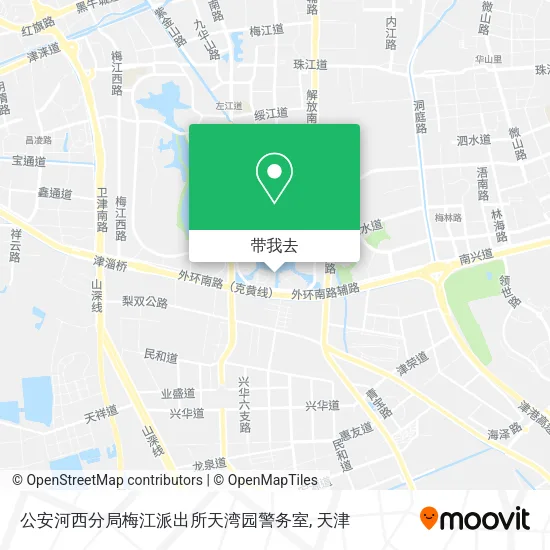 公安河西分局梅江派出所天湾园警务室地图