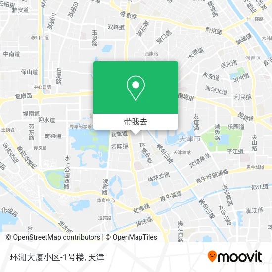 环湖大厦小区-1号楼地图