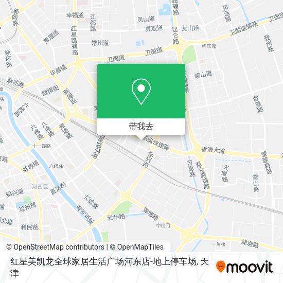红星美凯龙全球家居生活广场河东店-地上停车场地图